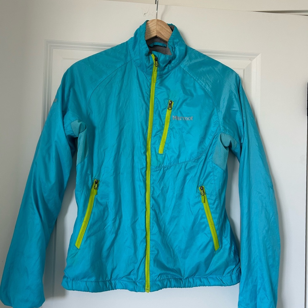 Marmot Women's Teal Jacket with Lime Accents